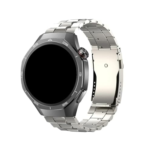 [PLYYQZM] �ɍ��� Hua wei GT6 GT5 Pro GT4�p22mm�`�^���o���h�A�ɍ��� Hua wei Watch 5 GT3Pro�X�g���b�v�p46mm�A���e�B���b�g�N�C�b�N���^�����X�g�o���h�ɓK��(Titanium,For GT5 46