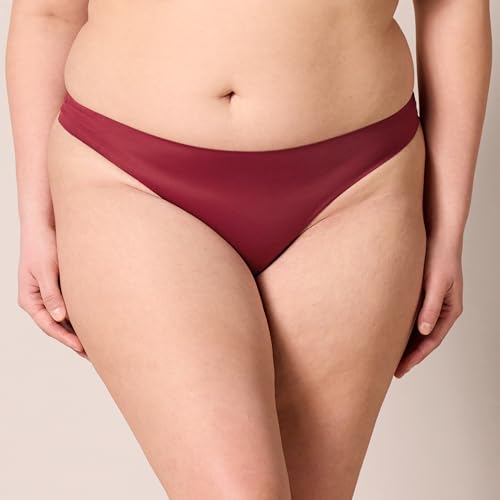 Image of Amazon Essentials Women's Seamless Breathable Thong Underwear, Bonded Stretch, Pack of 4