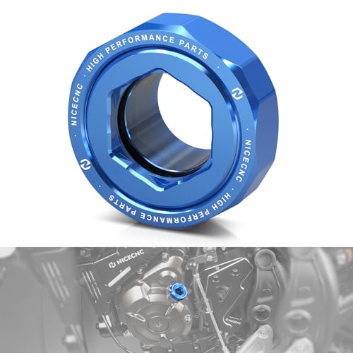 NICECNC Motoröl Einfülldeckel Stöpsel Ölfüllkappe Stopfen Schraube Kompatibel mit Yamaha Tenere 700 /XTZ700 2019-2024, YZF R6 2010-2023, Super Tenere XTZ1200 2012-2018, MT-07 2018-2023, FZ07 2018 5