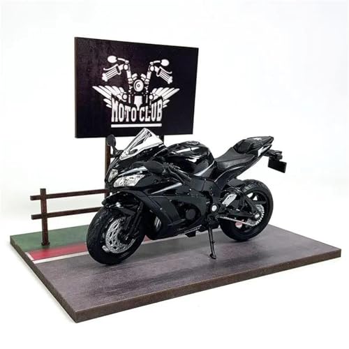 Modèle de moto Kawasaki Ninja ZX-10RR 2017 à l'échelle 1:18 en alliage miniature