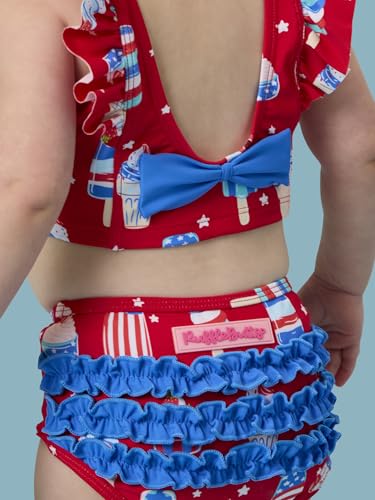 Image of RuffleButts Baby /Toddler Girls UPF50+ Waterfall Tankini Two Piece Swimsuit