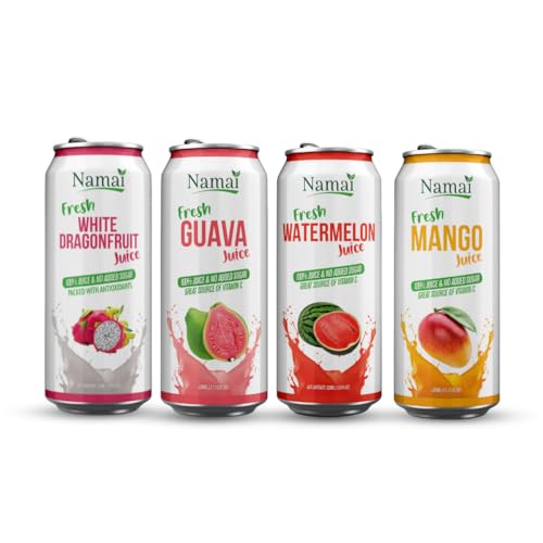 Image of Namai 100% Pure Juice Tropical Pack, No Added Sugar, Pack of 24 | No Preservatives, Never From Concentrate, 1 Ingredient Only