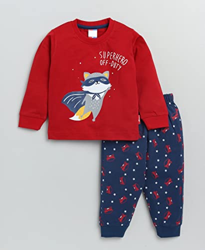 Image of BABA AND BABY Long Sleeves Round Neck T-Shirt and Pant Set for Baby Boys