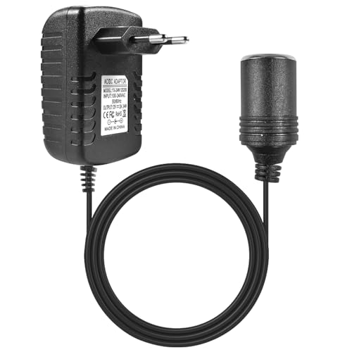 Adaptateur Allume Cigare Prise, 12V 2A Convertisseur Allume Cigare Prise Electrique, Adaptateur Secteur pour Voiture, Convertisseur de Courant, Convient à la...