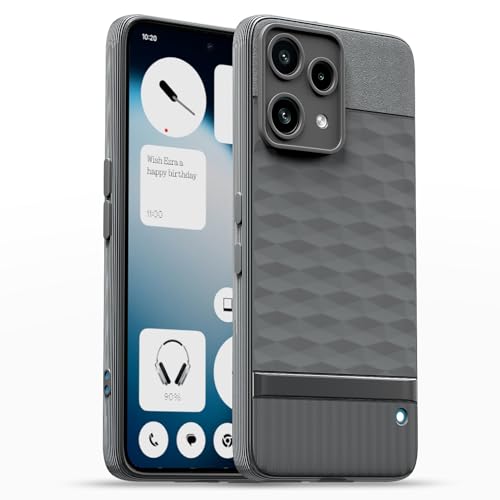 Image of Outlouders Back Cover for Nothing Phone 3a Lite 5G | Full Camera Protection | TPU Soft Flexible Shockproof Bumper Case (Grey)