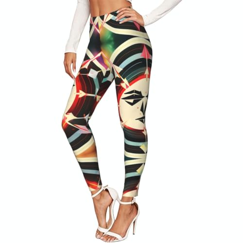 Leggings de compresión para mujer con estampado de flechas de caza elásticos