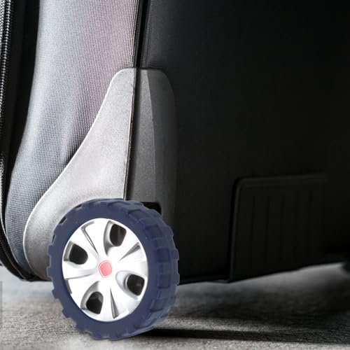 8pcs Silicone Suitcase Wheel Covers Luggage Feet Protectors for Noise Reduction and Absorption Compatible Brands3