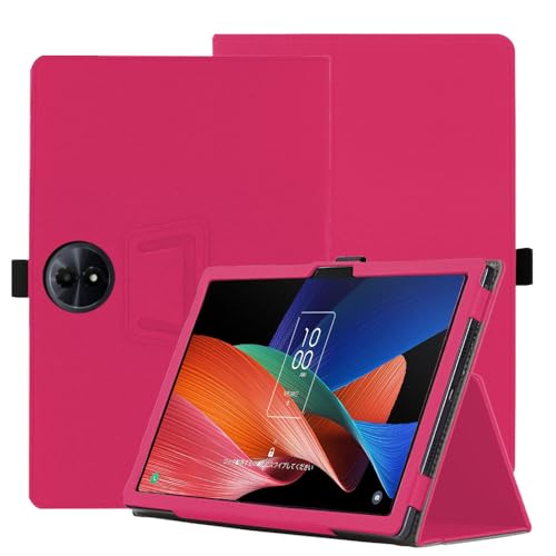 for TCL TAB 11 Gen 2用 ケース タブレットカバー 保護ケース角度調整 スタンド 超軽量 全面保護 スタンド機能付き TCL TAB 11 Gen 2ハードカバー(レッド)