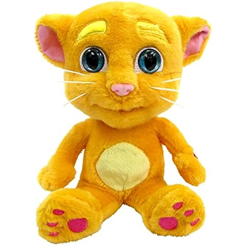 RELSY Talking Ginger Cat Soft Toy,Ginger Cat Teddy,Talking Tom and Friends Ginger Cat Plush Toy,Interactive Talkback Soft Toy Cat 12 Inch/30cm Tall Cover