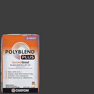 Grout Customs POLYBLEND Plus Sanded 25LB Bag (Charcoal 60)