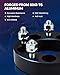 KAX 5x5 to 6x5.5 Wheel Adapters,2 inch 5 Lug to 6 Lug Centric Wheel Adapters (Changes Bolt Pattern) fit for 1500, 1500 Classic, Ram 1500 with M14x1.5 Studs 78.1mm Hub Bore,2Pcs