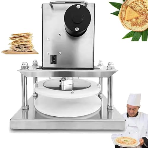 XSDAJSD Laminadora de Masa, máquina para Hacer Pasta, Prensa eléctrica para Masa de Pizza de 8,66 y 9,28 Pulgadas, Prensa Manual para Masa de repostería, Ideal para Bases de Pizza y Pastel de Carne.