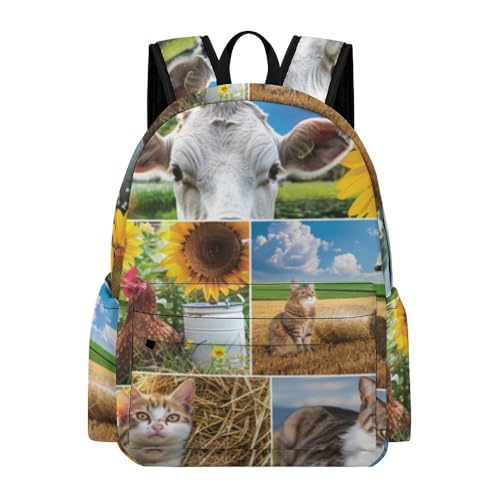 Sac à dos de ferme pour enfants - Sac d'école léger et sac à dos de loisirs