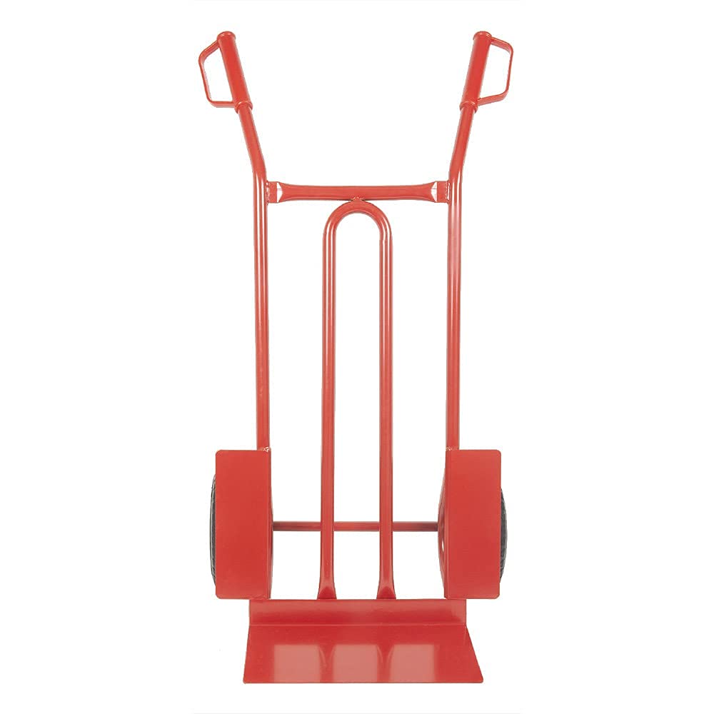 TRESTLES S01 Rot Sackkarre | Stahlgestänge | pannensicheres PU Rad | 250 kg Tragkraft | Made in EU
