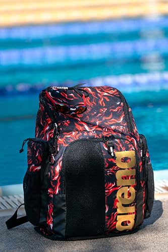 Image of ARENA Spiky III Backpack 45 Swimming Athlete Sports Gym Rucksack Large Training Gear Equipment Swim Bag for Men and Women, 45 Liters, Multi /Black