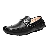 Bruno Marc Men's Black Driving Moccasins Penny Loafers Slip on Loafer Shoes Size 10.5 BM-Pepe-3