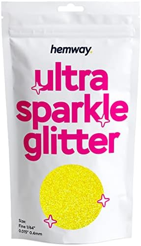 Hemway Premium Ultra Sparkle Glitter Multi Purpose Metallic Flake for Arts Crafts Nails Cosmetics Resin Festival Face Hair - Baby Pink Iridescent - Fine (1/64" 0.015" 0.4mm) 100g / 3.5oz
