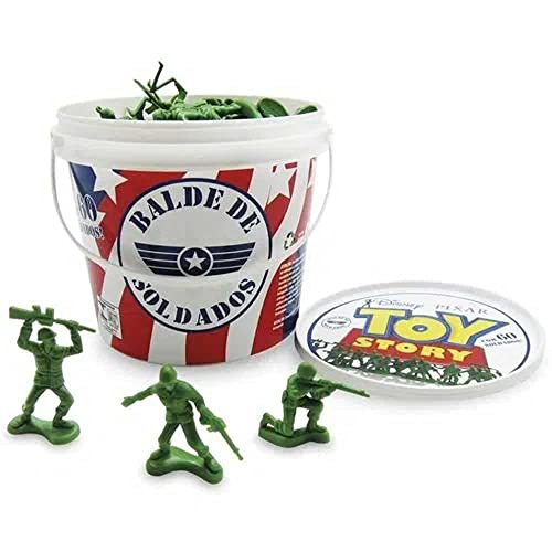 Balde de Soldados Toy Story Com 100 Soldados Disney - Toyng