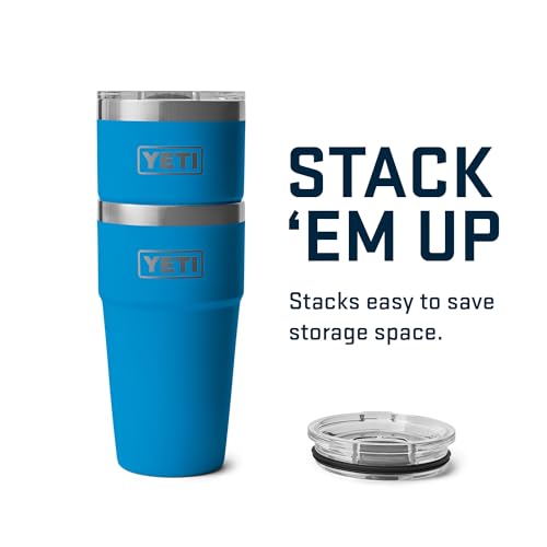 Image of YETI Rambler 20 oz Stackable Tumbler, Stainless Steel, Vacuum Insulated with MagSlider Lid