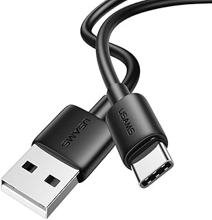 USAMS Type-C Fast Charging Cable, 3A, 1m Length, Data Transfer 480Mbps, Black