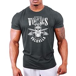 GYMTIER Vikings Victory or Valhalla – T-shirt de gym viking pour homme pour bodybuilding, haltérophilie, entraînement… - Les Beatles, Paul McCartney, John Lennon, RIngo Starr, George Harrison GYMTIER Vikings Victory or Valhalla – T-shirt de gym viking pour homme pour bodybuilding, haltérophilie, entraînement… – Image 3
