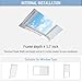 Keego Motorized Cordless Skylight Cellular Shades Blinds Efficient Systems That Integrate Intelligent Control with Modern Design with Remote Controls Custom Size WhiteSmoke Blackout