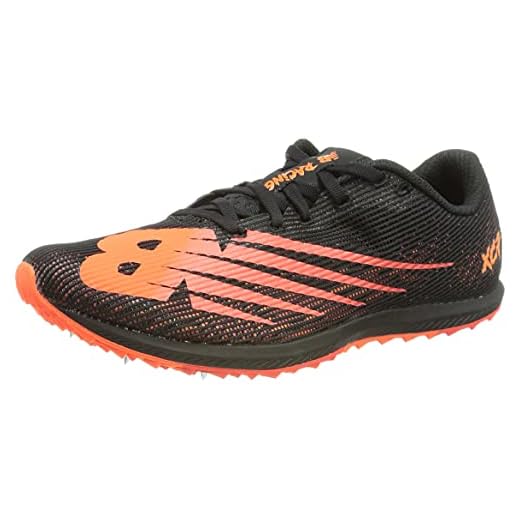 New Balance Men's XC Seven v3 Track Spikes - Color: Black/Neo Flame - Size: 10.5 - Width: Regular