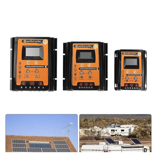 Controlador de carga MPPT de 70A con regulador solar y doble puerto USB 6