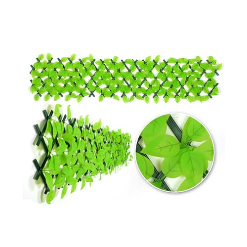 Seto para jardín con hojas artificiales y paneles decorativos de ocultación 7