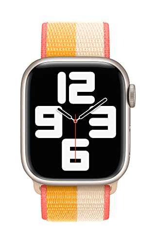 Image of Apple Watch Band - Sport Loop (41mm) - Maize /White - Regular