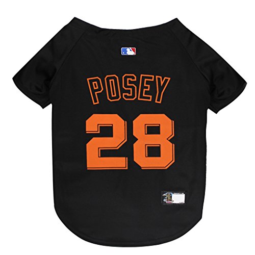 Image of MLBPA Dog Jersey - Buster Posey #28 Pet Jersey - MLB San Francisco Giants Mesh Jersey, Large