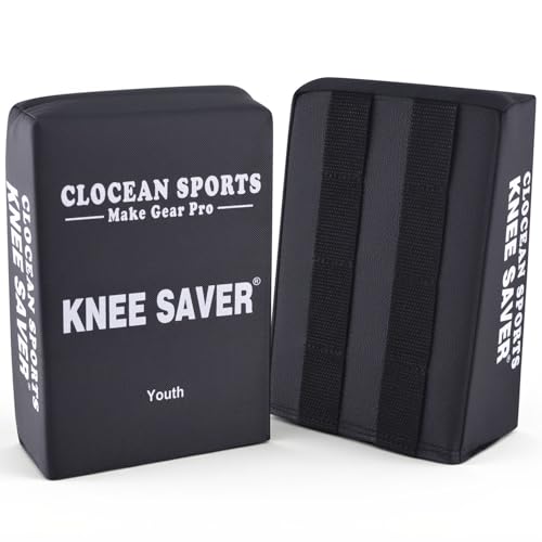 Soft Cushioned Catcher Knee Support, Multi Sided Design Catcher Knee Pads, Baseball Softball Catcher Sitting Pad Behind the Knee, Catcher's Gear Knee Wedge to Relieve Stress for Youth Kid