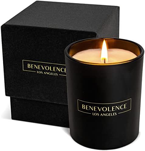 Benevolence LA Bergamot & Jasmine Scented Candle | 8 oz Scented Candles for Home Scented | Natural Soy Candles Gifts for Women | 45 Hour Burn Aromatherapy Candle | Summer Candles Benevolence LA Bergamot & Jasmine Scented Candle | 8 oz Scented Candles for Home Scented | Natural Soy Candles Gifts for Women | 45 Hour Burn Aromatherapy Candle | Summer Candles