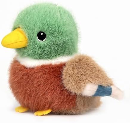 ABEARCAR Mallard Duck Stuffed Animal 4.7 Inch Realistic Cute Plush Toy, Cute Mallard Duck Plushie Christmas Birthday Valentine's Day Gift for Kids Girlfriends