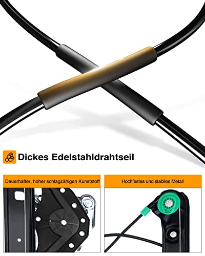 Frankberg Fensterheber Vorne Links Kompatibel mit 3er E46 316 318 320 323 325 328 330 Limousine Kombi 1998-2005 51337020659 - Image 6