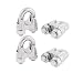 Aexit M12 Single Fall Protection Saddle Screwed Wire Rope Cable Clips Restraint Ropes & Lanyards Clamps 4pcs