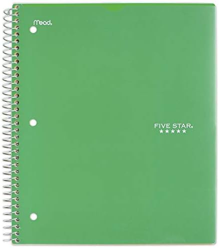 Amazon.com : Five Star Spiral Notebook, 1 Subject, College Ruled Paper ...