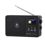 WIIYENA Radio Portatil Pequeña Radio por Internet para actividades al aire libre o viajes Con pantalla LCD Mini Outdoor Radio Digital De Bolsillo Radio Digital Portátil