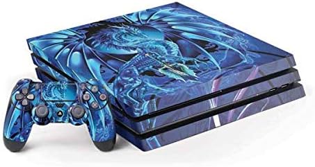Skinit Decal Gaming Skin Compatible with PS4 Pro Console and Controller Bundle - Officially Licensed Tate and Co. Ice Dragon Design