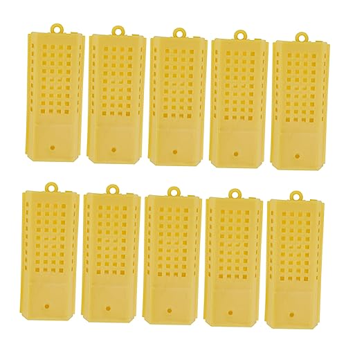 Hemobllo 10 Stück Bienenzucht Werkzeug Käfig Königinnenfängerkasten Praktisch Langlebig Bienenzucht Zubehör