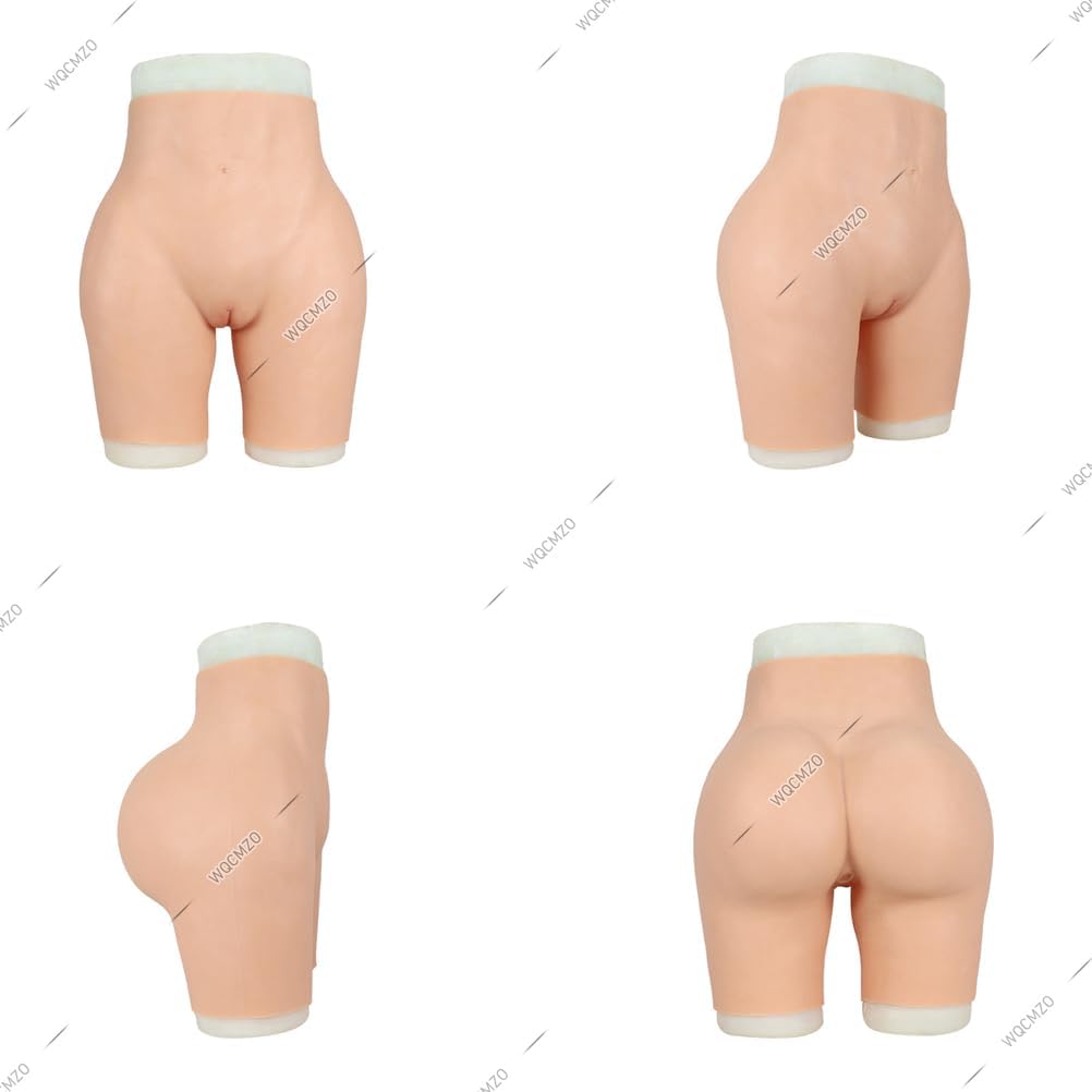 Fake Vagina Panties Realistic 1.2cm Padding Lift Sissy Fake Vagina, Silicone Hiding Gaff Boxer Briefs for Drag Queen