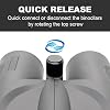 Binocular Tripod Adapter Quick Release with 38mm Mounting Base 1/4-20 Inch Thread Removable Accessories for 8x42 10x50 12x60 15x56 15x60 15x70 20x60 25x70 Roof and Porro Binoculars.