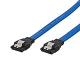 オウルテック SATA3ケーブル 6Gbps対応 ラッチ付き 長期3年保証 ストレート – ストレートコネクター 30cm ブルー OWL-SATA3SS30-BL