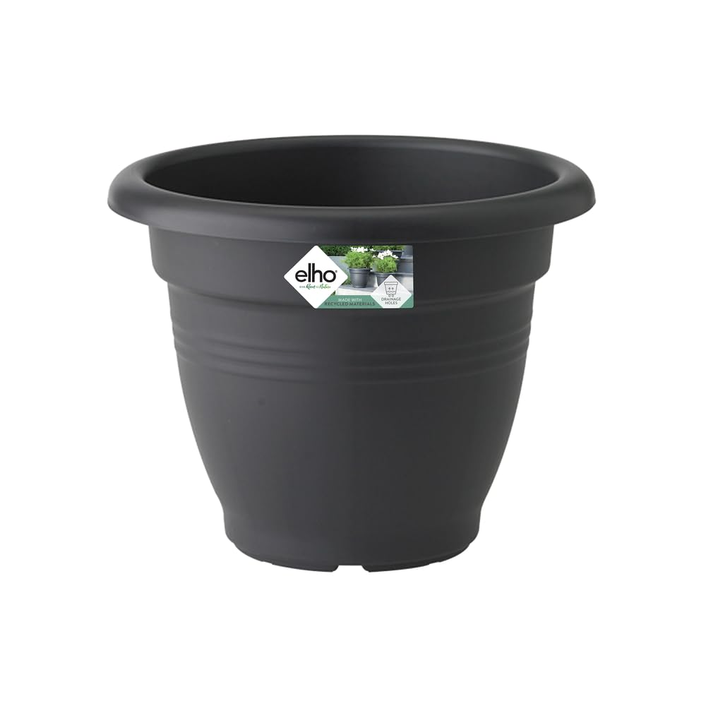 Elho Living Black Green Basics Campana 30 - Flowerpot - Outdoor - Ø 29.2 X H 23 Cm
