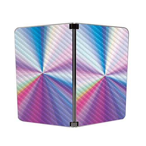 Image of MIGHTY SKINS MightySkins Carbon Fiber Skin for Microsoft Surface Duo - Rainbow Zoom | Protective, Durable Textured Carbon Fiber Finish | Easy to Apply, Remove, and Change Styles | Made in The USA