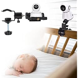 Soporte Para Camara 360 Grados Soporte para Monitor de Bebé, Soporte Universal Ajustable para Cámara Infantil, Soporte de Montaje de Cámara Estable Giratorio de 360 Grados para Cuna Sólo movimiento