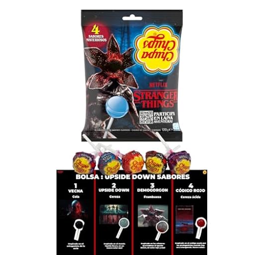 iChuches- Chupas de stranger things, sabores misteriosos de cada personage de la serie. (20 und, Upside Down Malos) | Ya disponible en tu tienda friki favorita! En mundofriki.es!