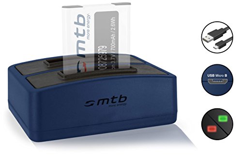 Batteria + Caricabatteria doppio (USB) per