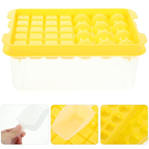 Molde de silicona para bolas de hielo 2 piezas amarillo miniatura 6