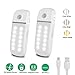 Produktbild JESWELL Bewegungsmelderleuchte, mit USB-Akku, 24 LEDs, umschaltbar zwischen Weiß und Warmweiß, abnehmbare weichmagnetische Paste, geeignet für Schränke, Flure, Garagen usw. (2 Stück)
